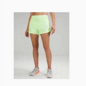 speed up high rise shorts 4” in color faded zap